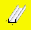 Microprofilato ottone Tipo " U " (Conf. da 3 pezzi)